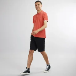 Herre HM Quarter Tipping Polo Sundown Rød T-Shirts, Poloer Og Skjorter·Poloer