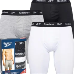 New Herre Hogan Performance 3-pak Lange Trunks Sort/​Hvid/​Grå Melange Undertøj Og Sokker|Multipakker·Undertøj