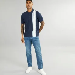 Sale Herre House Mod Kortærmet poloer Blå T-Shirts, Poloer Og Skjorter·Poloer