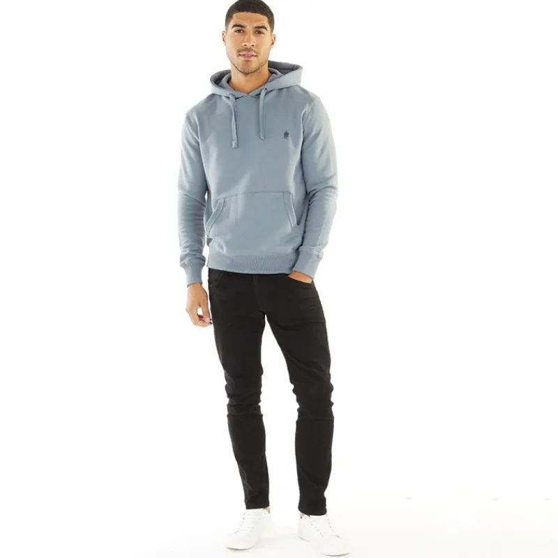 Sale Herre hættetrøje Lyseblå/Marine Hættetrøjer Og Sweatshirts·Hættetrøjer