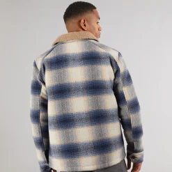Outlet Herre Inharrod Vatteret Overjakke Mørk Denim Dk Denim T-Shirts, Poloer Og Skjorter·Skjorter|Jakker Og Frakker·Jakker Og Frakker