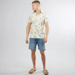Outlet Herre Inpadrik Skjorter med korte ærmer Flerfarvet T-Shirts, Poloer Og Skjorter·Skjorter