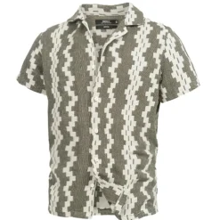 Clearance Herre Inrabon Skjorter med korte ærmer Grøn T-Shirts, Poloer Og Skjorter·Skjorter