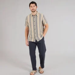 Online Herre Inrafko Kortærmet Skjorte Beige T-Shirts, Poloer Og Skjorter·Skjorter