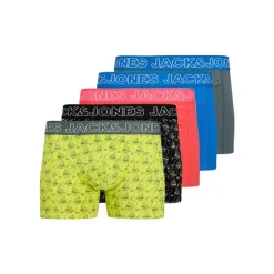 New Herre Jaccapri Kraniet Fem Pak Trunks Safety Yellow Multipakker·Undertøj|Undertøj, Sokker Og Nattøj·Boxer Shorts