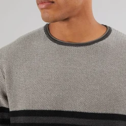 Herre Jaluf Jumper Charcoal Mix Trøjer Og Cardigans·Trøjer