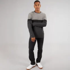 Herre Jaluf Jumper Charcoal Mix Trøjer Og Cardigans·Trøjer