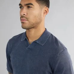 Online Herre James Strik Polo Skjorte Navy Blazer T-Shirts, Poloer Og Skjorter·Poloer