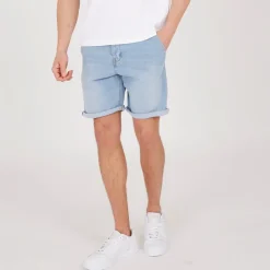 Herre Javid Denim Shorts Lysvask Shorts Og Badetøj·Shorts