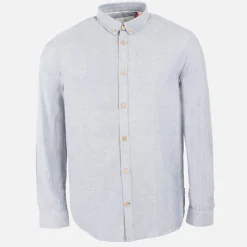 Hot Herre Johan Diego Bomuld Skjorte Navy Mix T-Shirts, Poloer Og Skjorter·Skjorter