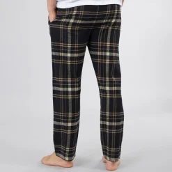 Clearance Herre Kaplan Flanelternede Lounge Bukser Sort /​ Taupe /​ Sten /​ Stengrå Tern Undertøj, Sokker Og Nattøj·Nattøj