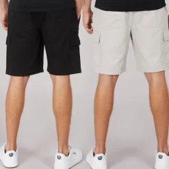 Best Herre Kathos Cargo Shorts To-pak Grå/​Sort Multipakker·Shorts|Shorts Og Badetøj·Cargo
