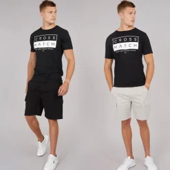 Best Herre Kathos Cargo Shorts To-pak Grå/​Sort Multipakker·Shorts|Shorts Og Badetøj·Cargo