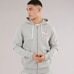 Online Herre Klemerio Full Zip Hættetrøje Light Grey Marl Træning|T-Shirts Og Undertrøjer