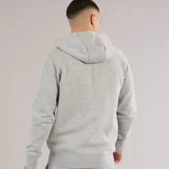 Online Herre Klemerio Full Zip Hættetrøje Light Grey Marl Træning|T-Shirts Og Undertrøjer
