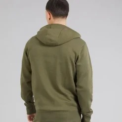 Herre Klemerio Lynlås Hættetrøje Khaki Træning|T-Shirts Og Undertrøjer