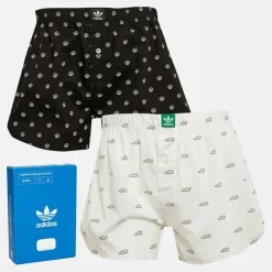 Best Herre Komfort Bomuld Vævet To Pakke Boksershorts Sort/​Hvid Undertøj Og Sokker|Multipakker·Undertøj