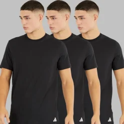 Sale Herre Komfort Flex Bomuld Tre Pak Rund Hals T Shirts T-Shirts Og Undertrøjer|T-Shirts, Poloer Og Skjorter·Multipakker