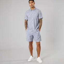 Hot Herre kortærmet skjorte True Black Melange T-Shirts, Poloer Og Skjorter·Skjorter