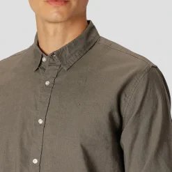 Outlet Herre Langærmet shirts Grøn T-Shirts, Poloer Og Skjorter·Skjorter