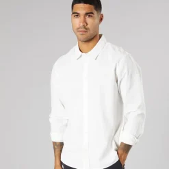 Hot Herre Langærmet Skjorte Off White T-Shirts, Poloer Og Skjorter·Skjorter