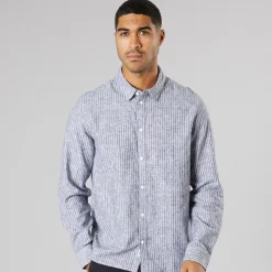 Best Herre Langærmet Skjorte True Black Melange T-Shirts, Poloer Og Skjorter·Skjorter