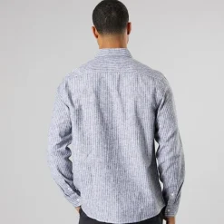 Best Herre Langærmet Skjorte True Black Melange T-Shirts, Poloer Og Skjorter·Skjorter
