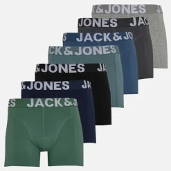Outlet Herre Levi Ensfarvet Syv Pakke Boxer Trusser Light Grey Melange/​Dgm/​Stormy Sea/​Bering Sea/​Navy Blazer/​Dark Ivy/​Sort Multipakker·Undertøj|Undertøj, Sokker Og Nattøj·Boxer Shorts
