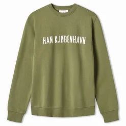 Best Herre Logo Regulær Sweatshirt Hærgrøn Hættetrøjer Og Sweatshirts·Sweatshirts