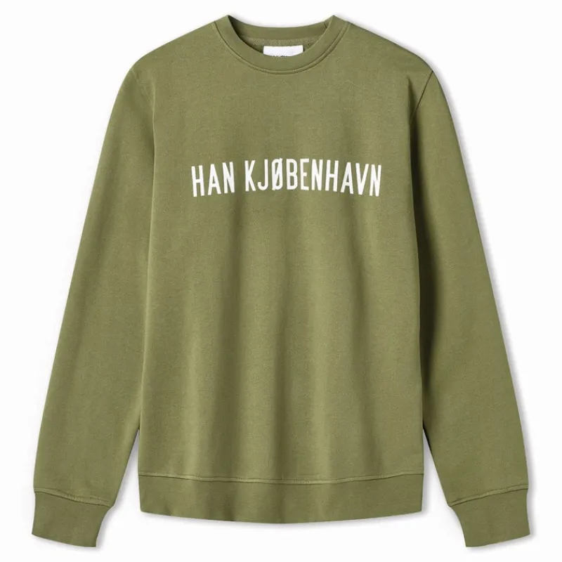 Best Herre Logo Regulær Sweatshirt Hærgrøn Hættetrøjer Og Sweatshirts·Sweatshirts