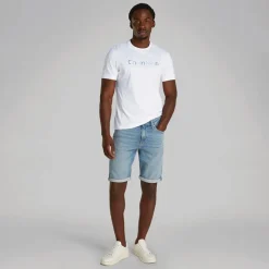 Outlet Herre Logo T-Shirt Lys Hvid T-Shirts, Poloer Og Skjorter·T-Shirts Og Undertrøjer