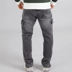 Outlet Herre Loose Fit Cargo Jeans Grå Jeans Og Bukser·Jeans