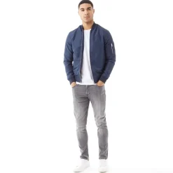 Discount Herre Mash Bomberjakke Blå Blazer Jakker Og Frakker·Jakker Og Frakker