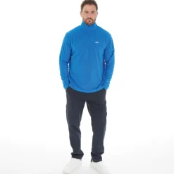 Hot Herre Masonville 1/​2 lynlås Mikro Fleece Blå Udendørs|Jakker Og Frakker