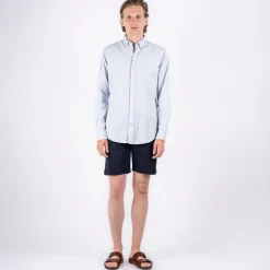 Sale Herre Maxton Langærmet shirts Blå T-Shirts, Poloer Og Skjorter·Skjorter