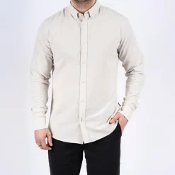 Clearance Herre Maxton Langærmet Skjorte Sand Rock T-Shirts, Poloer Og Skjorter·Skjorter