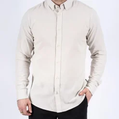 Clearance Herre Maxton Langærmet Skjorte Sand Rock T-Shirts, Poloer Og Skjorter·Skjorter