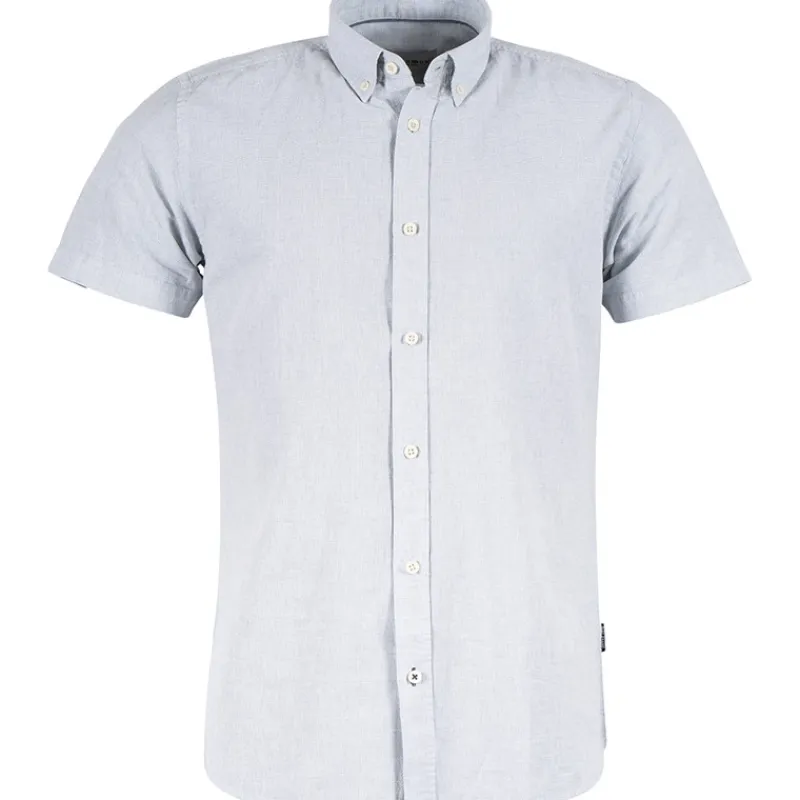 Outlet Herre Maxton Skjorter med korte ærmer Blå T-Shirts, Poloer Og Skjorter·Skjorter
