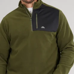 New Herre Mcgeechan 1 /​ 2 Zip Micro Fleece Mørk Vinstok Udendørs|Jakker Og Frakker