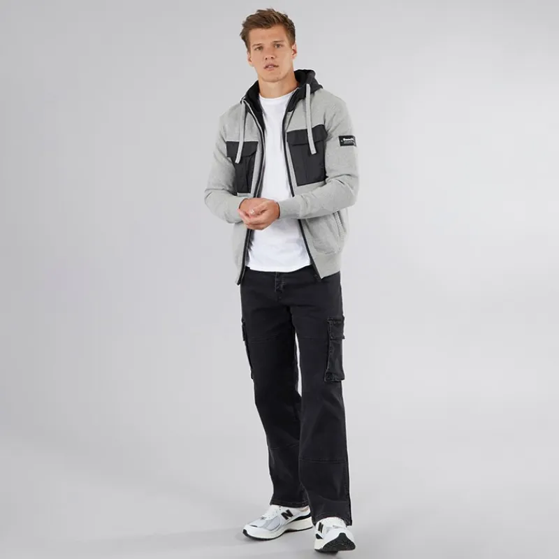Discount Herre Minski Strikket Hættetrøje Grå Melange Hættetrøjer Og Sweatshirts·Hættetrøjer
