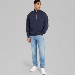 Herre Neeler Half Zip Sweatshirt Navy Hættetrøjer Og Sweatshirts·Sweatshirts