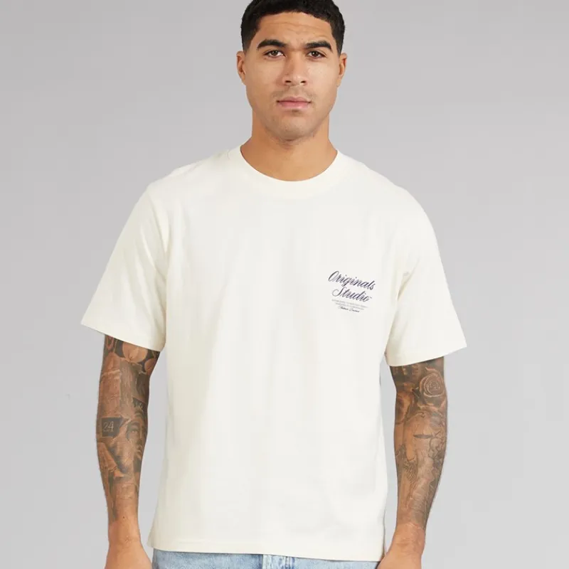 Herre Norrebro Typo T-shirt Antique Hvid T-Shirts, Poloer Og Skjorter·T-Shirts Og Undertrøjer