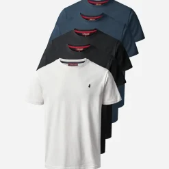 Sale Herre Ohio Fem Pak T-shirts Mørk Safir/​Mørk Safir/​Skoæske/​Skoæske/​Hvid Darksap/​Darksap/​Taps/​Taps/​Whi T-Shirts, Poloer Og Skjorter·Multipakker|Multipakker·T-Shirts Og Undertrøjer