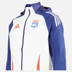 New Herre OL Olympique Lyon All Weather Jakke White Tint/​Midnight Indigo/​Bright Red Træning|Jakker Og Frakker