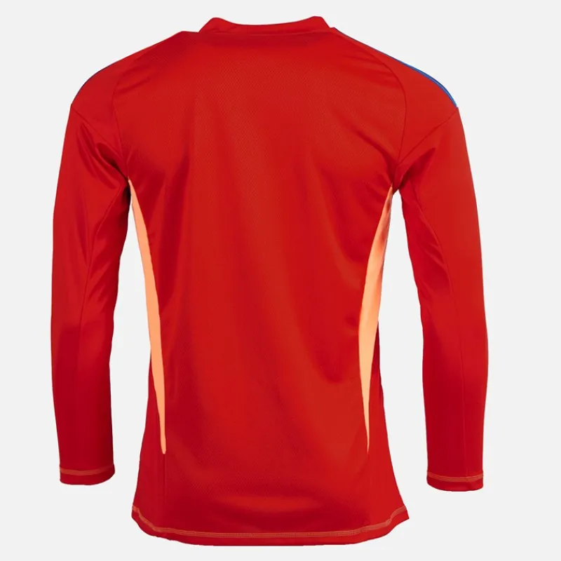 New Herre OL Olympique Lyon 24/25 Målmands Trøje Langærmet Rød Træning|T-Shirts Og Undertrøjer