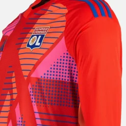 New Herre OL Olympique Lyon 24/25 Målmands Trøje Langærmet Rød Træning|T-Shirts Og Undertrøjer