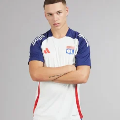 Herre OL Olympique Lyon Træningstrøje White Tint/​Midnight Indigo/​Bright Red Træning|T-Shirts Og Undertrøjer
