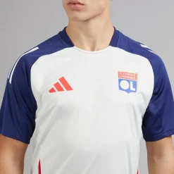 Herre OL Olympique Lyon Træningstrøje White Tint/​Midnight Indigo/​Bright Red Træning|T-Shirts Og Undertrøjer