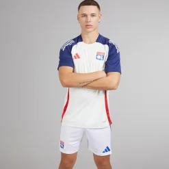 Herre OL Olympique Lyon Træningstrøje White Tint/​Midnight Indigo/​Bright Red Træning|T-Shirts Og Undertrøjer