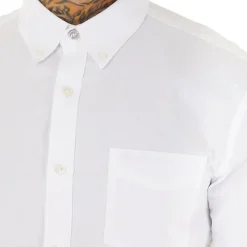 New Herre Oxford Langærmet shirts Hvid T-Shirts, Poloer Og Skjorter·Skjorter